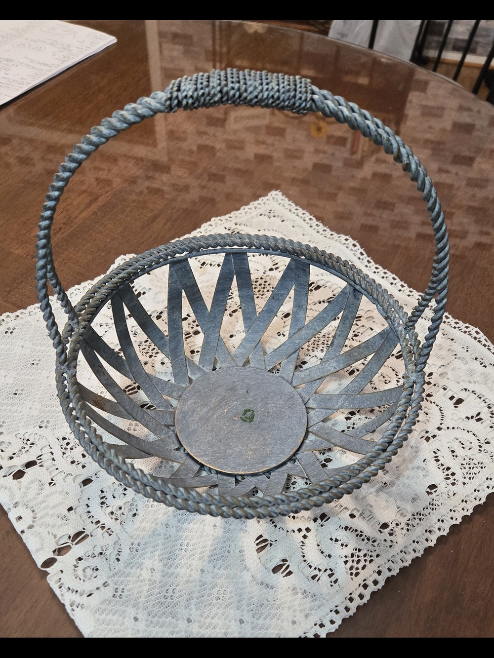 Vintage Country Metal Basket